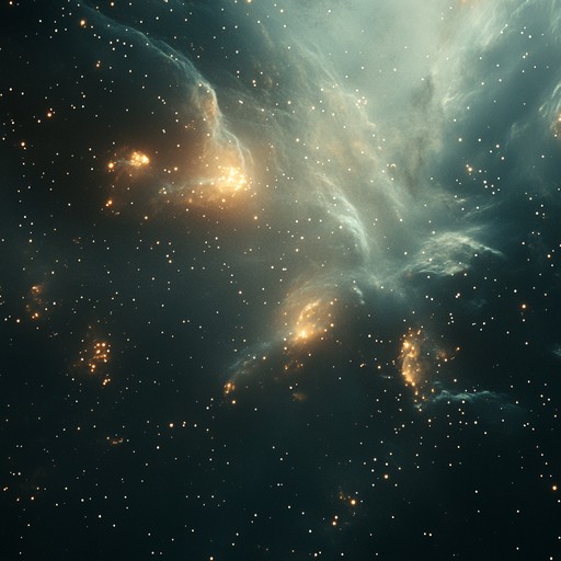 A tranquil instrumental piece featuring ethereal sounds that evoke the vastness and serenity of space, inspired by distant galaxies and stars. The music combines ambient textures with subtle melodies to create a calming and otherworldly atmosphere.