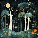 playful melodies guiding a woodland journey for children