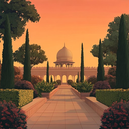 This lofi track offers calm and warm beats blended with hints of regal serenity. The soft piano and vintage vinyl crackle invoke the peacefulness of a royal palace at sunset. Ideal for a peaceful ambiance or reflective sessions, creating an inspiring and majestic soundscape.