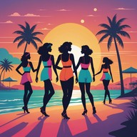 energetic beats, catchy rhythms, summer party anthem