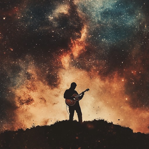 A grunge piece combining distorted guitars with ambient textures to delve into the mysteries of the universe. This instrumental track leads listeners through celestial landscapes, blending raw energy with otherworldly soundscapes.