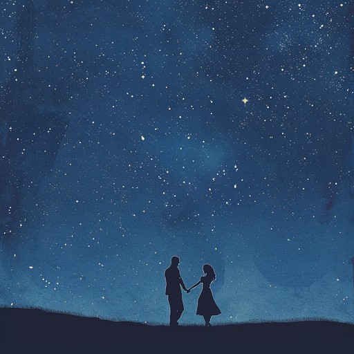 Experience an enchanting evening with this romantic instrumental piece. Soft guitar strums intertwine with delicate piano notes, painting a serene, starlit night. The music ebbs and flows with tender emotions, perfect for intimate moments and heartfelt connections. Let the gentle waltz rhythms and lush harmonies sweep you off your feet in a dreamy dance under the stars.