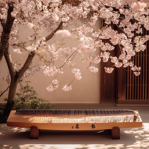 This composition features the delicate sounds of the koto interwoven with subtle ambient layers, painting a soundscape that reflects the gentle falling of cherry blossoms and the serene atmosphere of a kyoto spring, stirring deep emotions of peace and nostalgia