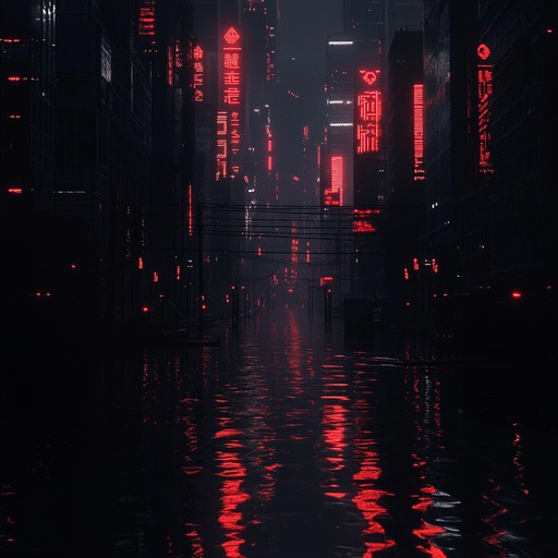 Dive into a dark cyberpunk realm where haunting synthesizers echo through the alleyways of a futuristic dystopian city. With pulsating basslines and eerie pads, feel the gritty heartbeat of the underworld. The track embodies the looming presence of shady figures, flickering neon signs, and an atmosphere filled with tension and suspicion