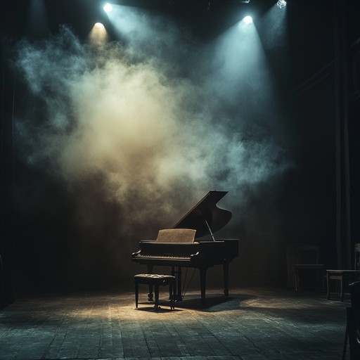 Imagine a dim, smoky cabaret where a vintage piano waltz fills the air with a mysterious and gentle charm. The melody feels both old school and world weary, evoking an atmosphere of melancholic reflection. Ideal for introspective and enigmatic late night thoughts