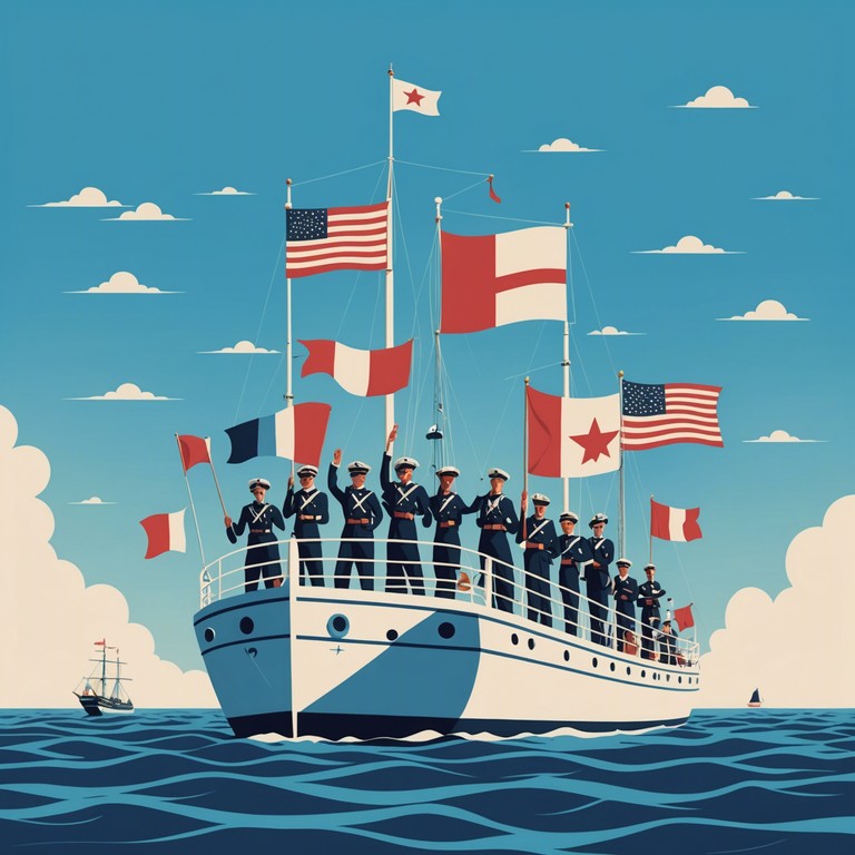 Designed as an anthemic representation of the russian navy's prowess, this upbeat track combines the sounds of the accordion with rhythmic military precision to inspire a sense of pride and collective triumph among sailors and their compatriots.