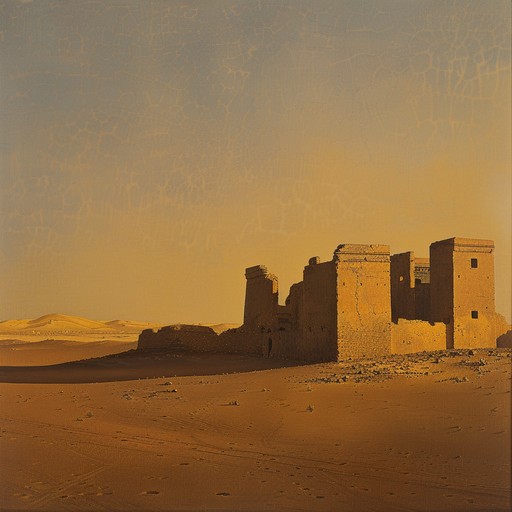 An instrumental track that utilizes traditional middle eastern scales and instruments to create an atmosphere of lurking danger and ancient mystery. The composition builds with the hypnotic sounds of the oud and haunting echo of distant drums, evoking tales of hidden paths and untold secrets buried beneath desert sands.