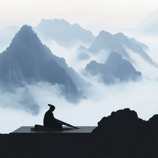 A peaceful journey through ancient lands, blending traditional instruments from various cultures to create a serene and ethereal soundscape. The gentle plucking of the guqin floats over whispering bamboo flutes, intertwined with the soft beats of distant drums, all evoking a sense of timeless tranquility and universal harmony.