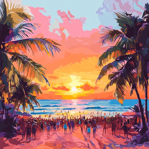 An exhilarating fusion of vibrant caribbean rhythms and upbeat melodies, creating an irresistible dance groove that transports listeners to a tropical paradise. Featuring lively brass sections, syncopated piano riffs, and infectious percussion, this mambo track is perfect for energizing any festive occasion, making it impossible to stay still.