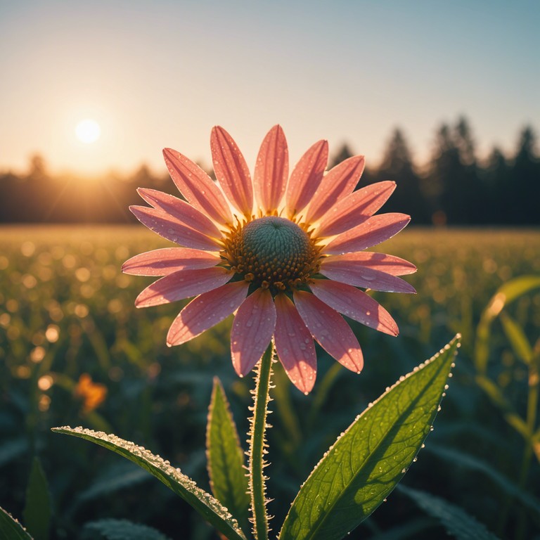 Similar to sunrise hues whisper softly, this alternative version emphasizes the serene, uplifting qualities of an early morning, portrayed through a slightly more melodic approach on the electric piano, offering a perfect backdrop for starting the day or engaging in mindful activities.