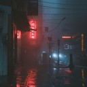 a mysterious synthwave track with eerie undertones.