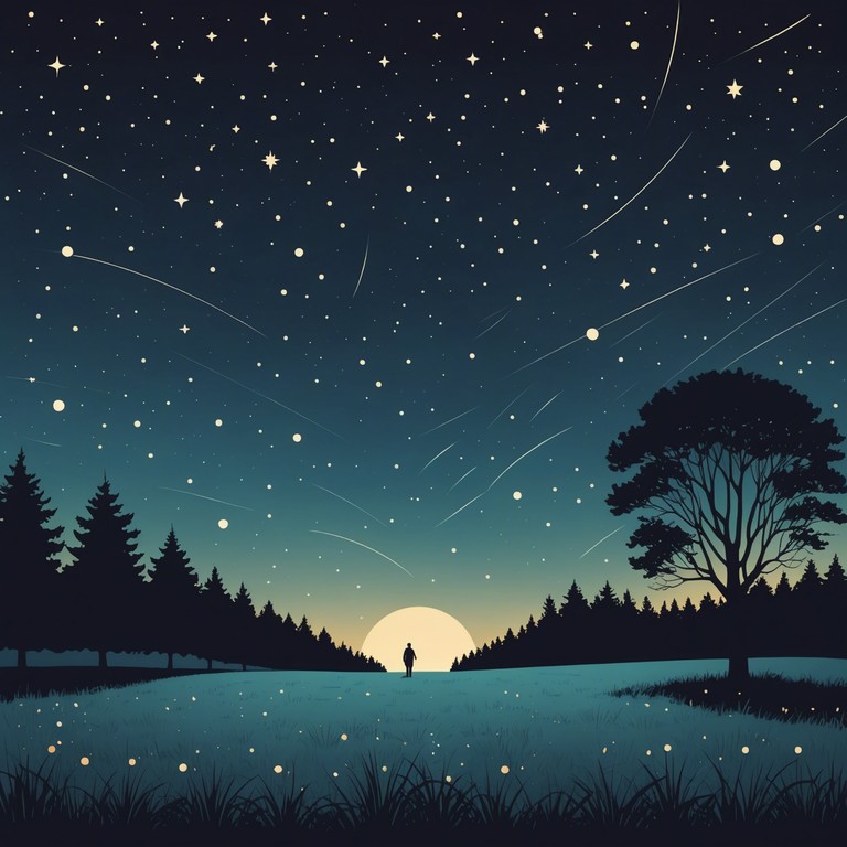 This composition features a gentle harp leading intricate, soothing melodies that transport the listener under a starlit sky, where dreams blend with reality, creating an immersive and peaceful auditory landscape.