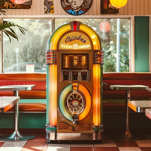 Imagine a 1950s diner filled with teenagers in poodle skirts and leather jackets. This instrumental track features lively, swinging melodies and bouncy rhythms that bring the past to life. The use of a whirling wurlitzer organ adds a distinctive playful element, reminiscent of jukebox hits from the golden era, weaving through dreamy oldies vibes.