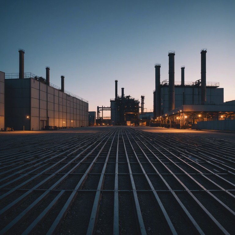 Imagine walking through a deserted metropolitan area at dusk; the sounds of distant traffic meld with the echoes of metal structures, creating an atmospheric blend of urban life and industrial ambiance. The music captures the essence of a city that thrives on steel and concrete, yet speaks in whispers after dark