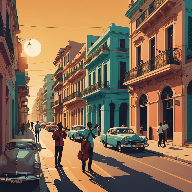 As the sun sets over havana, the city comes alive with the sensual and vibrant sounds of brass and beats. This track captures the essence of an energetic evening where culture and passion blend in harmonic perfection.