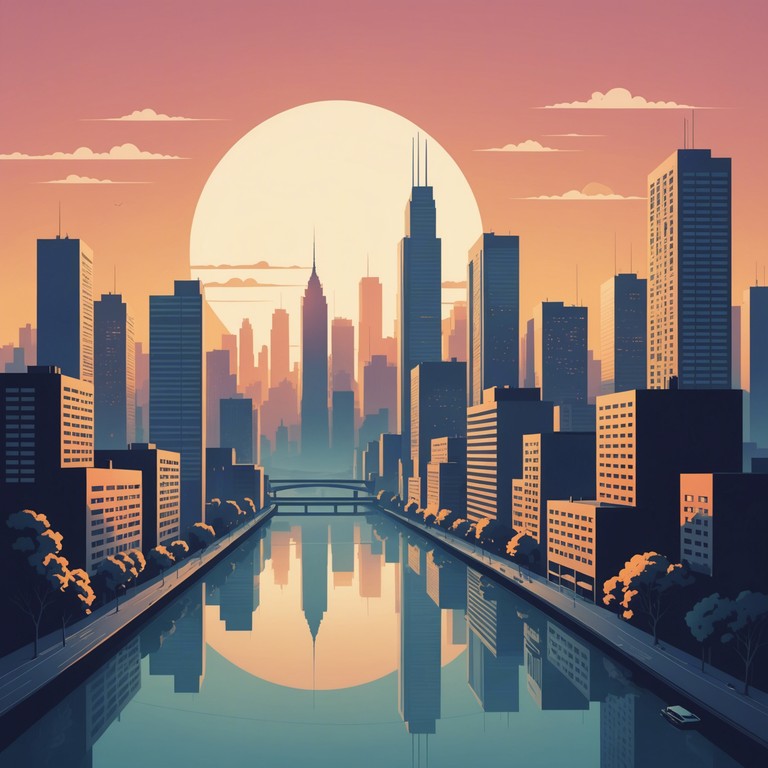 Imagine the bustling metropolis quieted by the early morning hue, as hopeful melodies intertwine with the subtle sounds of a waking city. The instrumental evokes the feeling of new beginnings and endless possibilities that the dawn brings to the urban jungle.