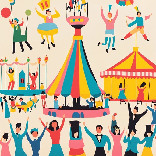 A vibrant and fast paced polka piece, enriched with the lively sounds of a bustling carnival. This track will make you feel like you're in the heart of a joyful fair, surrounded by colorful merry go rounds, juggling clowns, and cheerful crowds. The combination of vivacious accordion riffs and playful percussion promises an unforgettable and delightful musical ride.