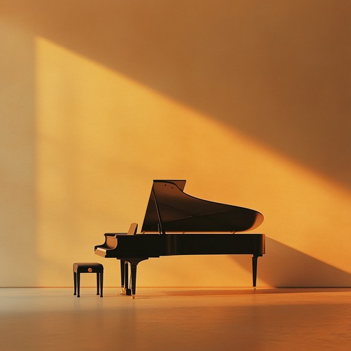 A fluid piano performance interspersed with occasional strings captures the essence of a peaceful summer sunset, evoking a sense of nostalgia and quiet reflection. This easy listening piece is perfect for unwinding and pondering life's beautiful moments.