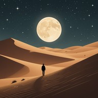 capturing the essence of desert calmness at night