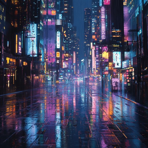 In a dystopian cityscape, this instrumental piece evokes the melancholy and intensity of a cyber punk rebellion. Neon lights flicker as deep synthesized beats merge with haunting melodies, paralleling the struggle and hope of its denizens.