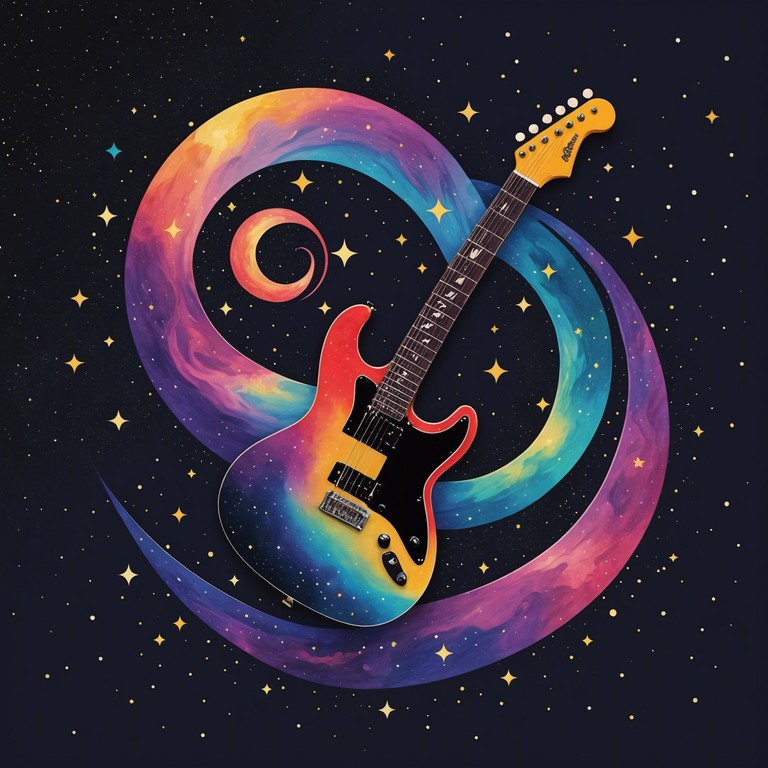 This track is a journey through cosmic soundscapes, featuring intense guitar riffs and thunderous drum solos that capture the essence of the psychedelic era. The piece progresses through waves of auditory hallucinations and climaxes with an ethereal guitar solo that feels both uplifting and otherworldly.