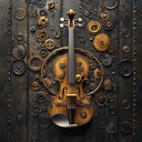 passionate instrumental blending steampunk aesthetics with romantic melodies