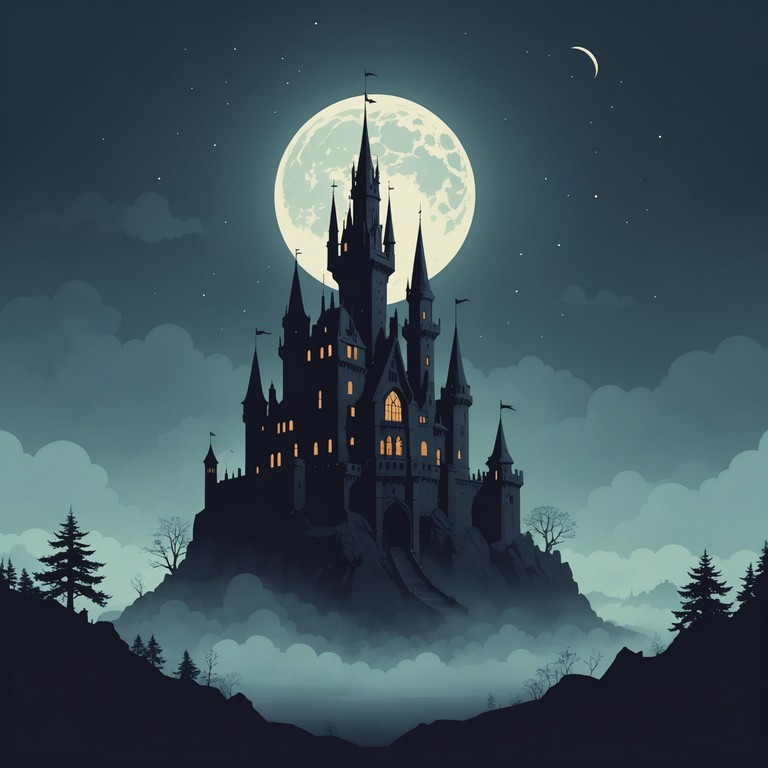 A soundscape that crafts an atmosphere thick with suspense and anticipation, where each note reverberates like a whisper in the dark corners of a forgotten castle. The piece employs a hauntingly beautiful electric violin to accentuate its gothic undertones, weaving through complex melodic structures that feel both ancient and otherworldly.