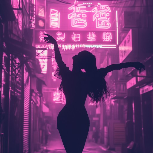 A driving instrumental piece combining dark disco rhythms with moody synth textures, capturing the essence of a bustling city after dark.