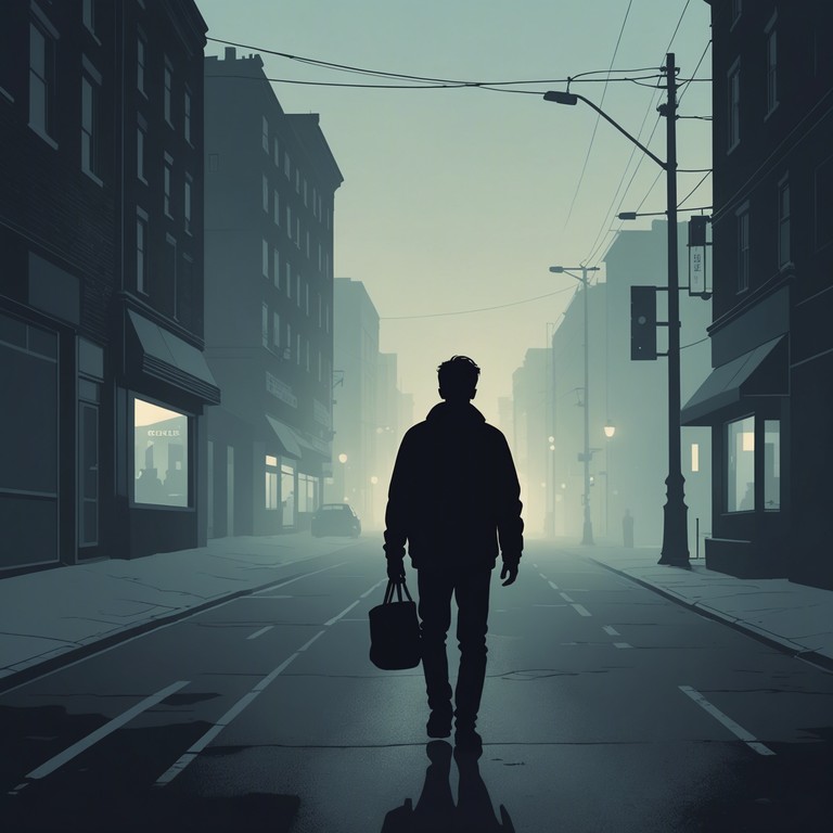 An immersive track that encapsulates the feeling of being followed in a dim, foggy landscape. The music layers synthetic sounds to create a haunting atmosphere, where each note mimics the echoes of unseen footsteps. Ideal for a tense, cinematic moment or a spine chilling experience.