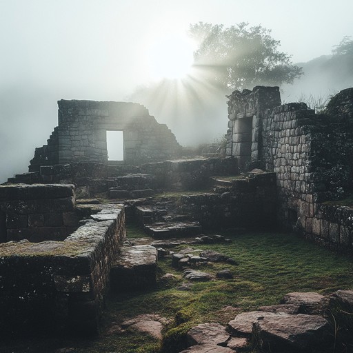 This musical piece channels the aura of lost civilizations through auditory narratives, blending historical reverence with a touch of modern soundscapes. Primarily featuring the hauntingly beautiful sounds of the panpipes, the composition conjures imagery of vast, unexplored landscapes and ancient rituals. Influenced by andean music traditions, this piece embodies a connection to south american indigenous roots, presented in a minimalist framework that focuses on the naked beauty of the instrument and the stories it can tell.
