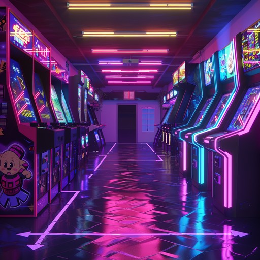 Immerse in a neon drenched future where playful synth arpeggios dance over pulsating cyberpunk beats. Imagine racing through a digital arcade, with flashing lights and vibrant colors, capturing the fun and dynamic essence of a cyberpunk cityscape. The energetic and infectious rhythm keeps the excitement alive, blending nostalgia with futuristic vibes.