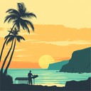 ambient marimba with peaceful ocean inspired tunes for relaxation