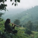 melodic flute echoes through mystical landscapes