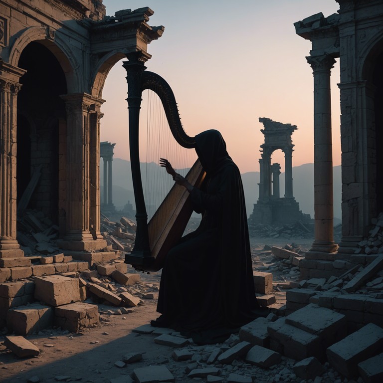 Delving deeper into the realms of history, this composition weaves harp melodies through an ethereal soundscape, integrating both the mystery of ancient times and the clarity of modern day sophistication