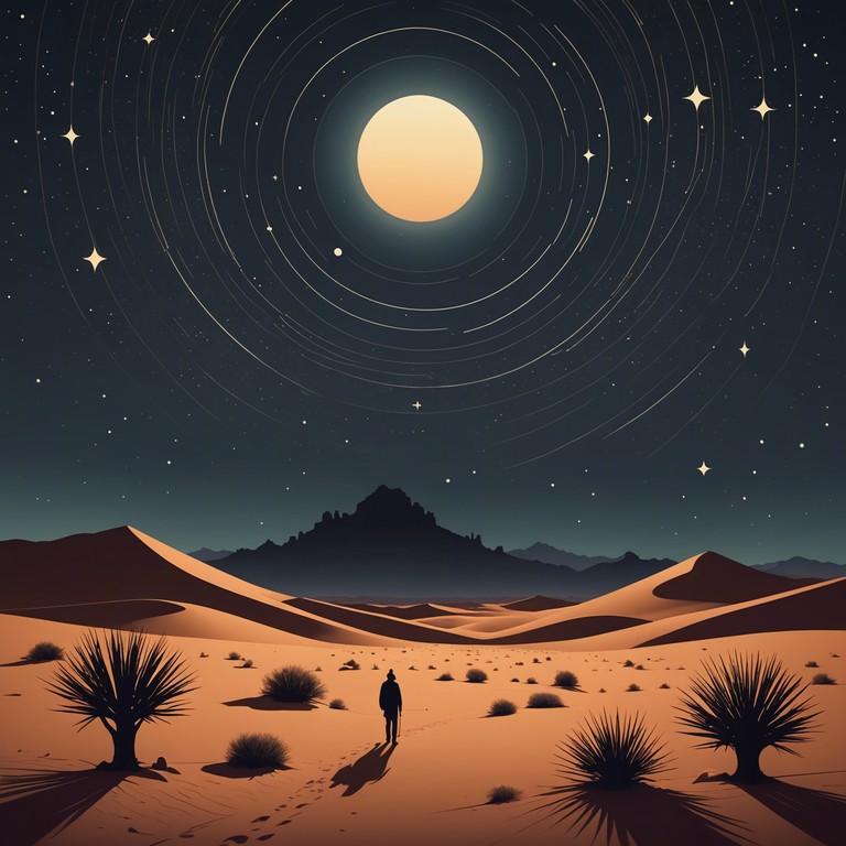 This instrumental track captures the essence of a mysterious desert night in the middle east, characterized by eerie whispers and the subtle resonance of the oud. The composition weaves the mystique and allure of arabian nights, evoking a haunting atmosphere that is both captivating and slightly unsettling