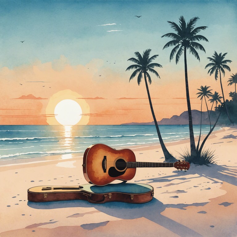 Imagine being on a hammock swaying gently, guitar in hand, playing without a care in the world. The track's soothing melody lulls listeners into a state of calm, mirroring the tranquil pace of a perfect summer day.