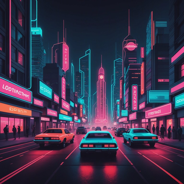 Imagine cruising through a neon lit cityscape, where rhythmic basslines merge with ethereal synth layers, creating a soundscape perfect for late night contemplations or energetic night drives. The blend of digital harmonies paints a vivid picture of a futuristic urban journey.