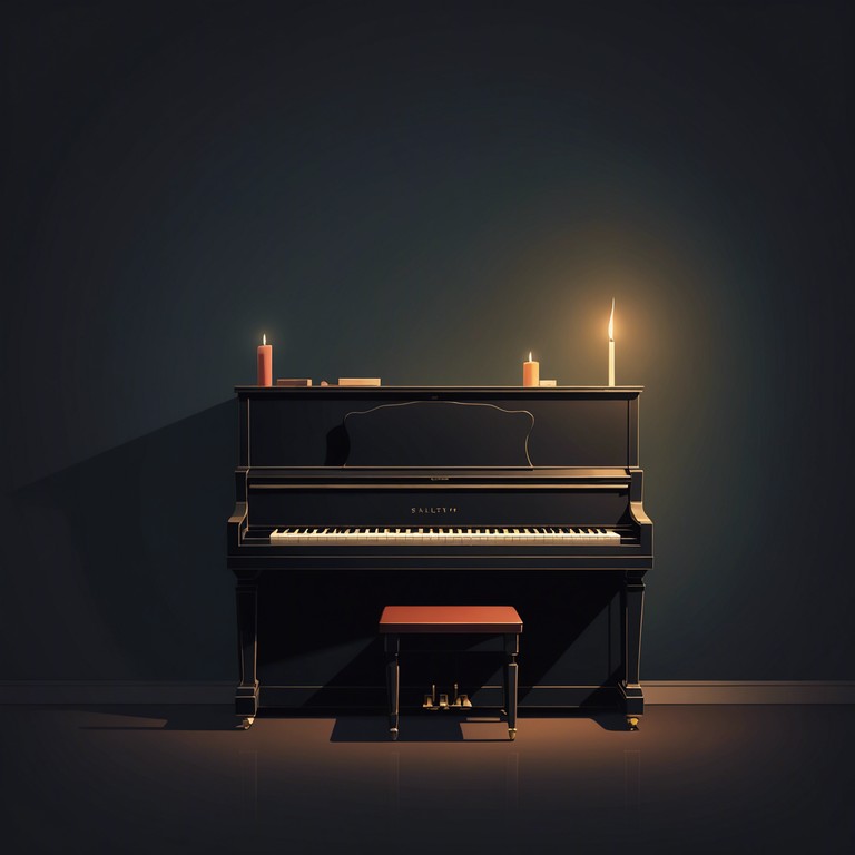 The piece sets a perfect backdrop for lovers sharing a tender moment, with its gentle piano tones and soft, ambient background, establishing an elegant atmosphere within a cozy lounge scenario.