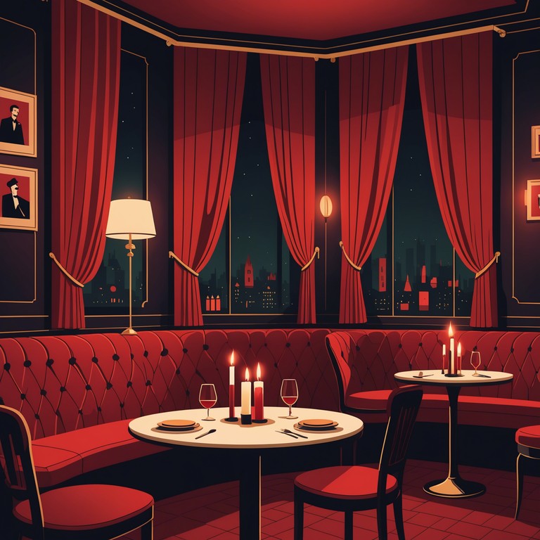 Imagine an old cabaret club, where echoes of past performances linger in the air, creating a sense of longing and introspection through soft, tender tunes that resonate with the emotions of attendees from decades past.