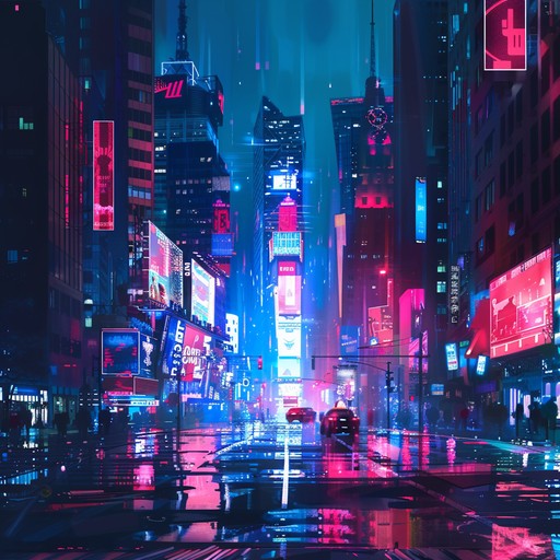 This track captures the essence of an 80s cityscape with bright and energetic synths, pulsating rhythms, and neon lit vibes, perfect for bringing to life the electric nightlife of that era.