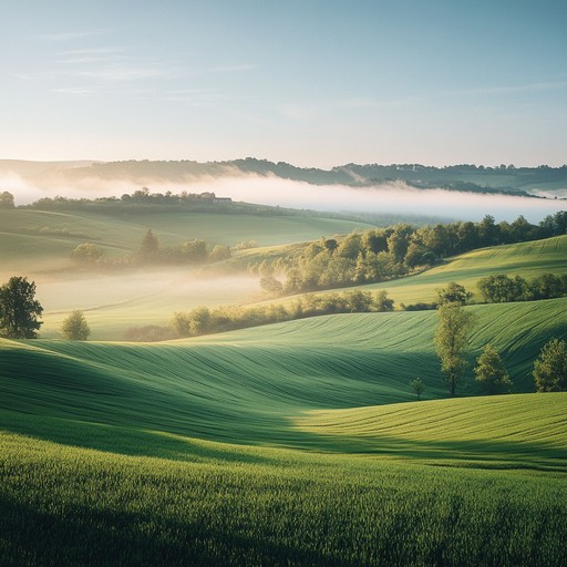 Picture the first light of morning breaking through the darkness while the flute's notes soar gracefully, symbolizing renewal and the promise of a fresh start. The traditional folk elements blend harmoniously, sharing a narrative of hope and joy.