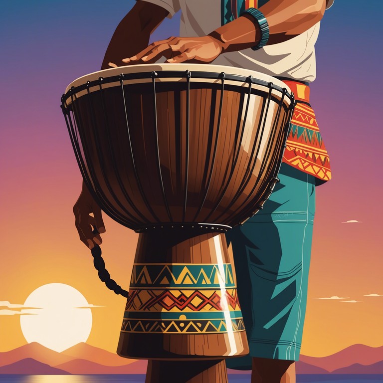 This composition takes you through an exhilarating exploration of traditional african music, celebrating its rich cultural heritage and the mesmerizing power of its drum centric orchestration. The soundscape is crafted to evoke images of ritualistic dances and communal gatherings under a starlit sky.