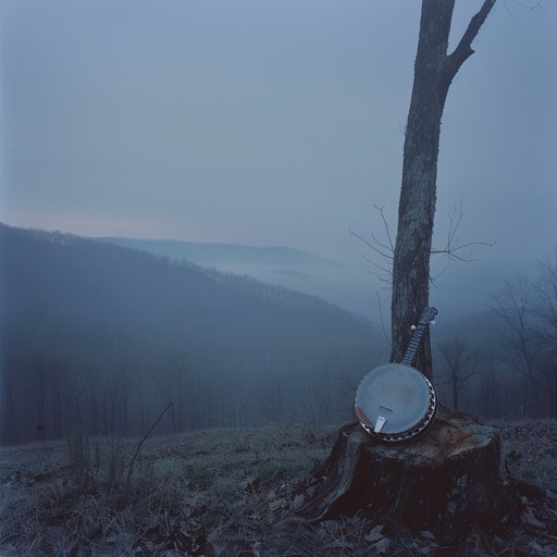 Evoke the eeriness of twilight in the appalachian mountains with a chilling melody that carries the whispers of forgotten tales, blending haunting atmosphere with a touch of rustic americana.