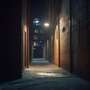 a haunting instrumental reflecting solitude in urban night streets