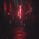 an intense cyberpunk track with heavy synths and beats