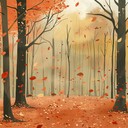 nostalgic symphonic piece evoking autumn's beauty and transience