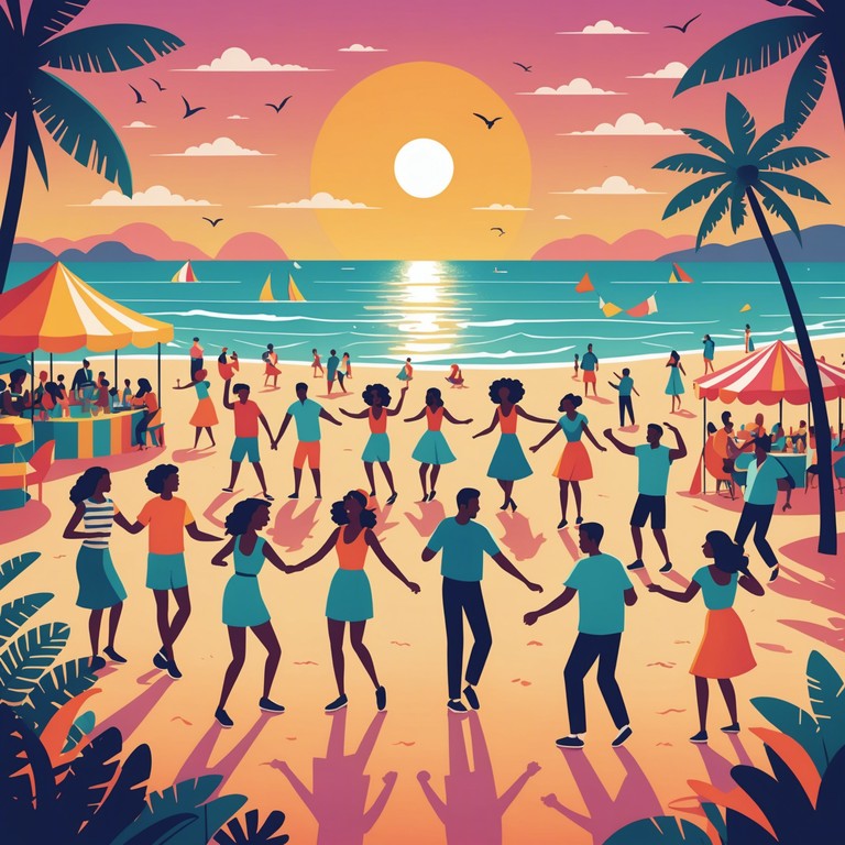 Feel the sun kissing your skin and the sand between your toes as upbeat calypso rhythms played by a steel drum fill the air, bringing smiles and carefree dances to everyone around.