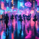 an upbeat disco funk track exuding confidence and urban style.