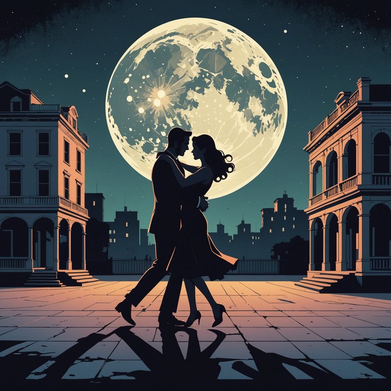 This composition captures the spirit of a liberating dance, performed as a tango but with a wistful twist under the enchantment of a full moon. The traditional bandoneón leads a dance that interweaves melancholy with bursts of freeing, almost cathartic energy. It's a musical expression of breaking free from constraints, both imagined and real, inviting the listener to sway in the moonlit shadows.