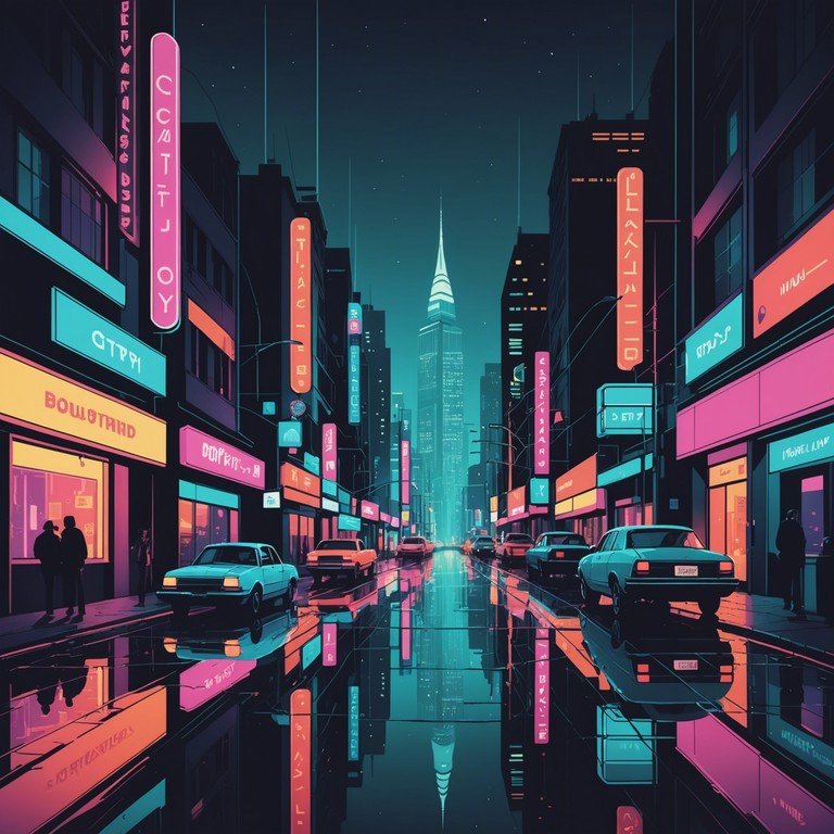 Imagine cruising through vibrant city streets as neon lights flicker and upbeat, funky rhythms capture the essence of a lively night out in the city. This track combines the old school charm of funk with energetic elements of jack swing, creating a danceable tune perfect for evening adventures in an urban landscape.